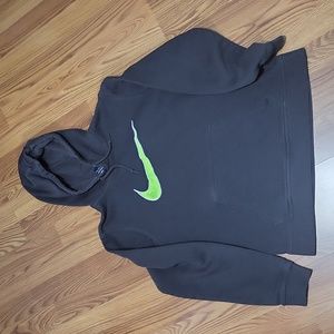 Mens M gray neon green Nike hoodie sweatshirt sweater